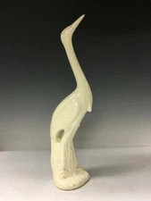 Vintage 1979 Jaru Calif Pottery Crane Bird Heron Sculpture Figure MCM 17" Signed