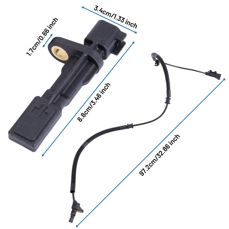 4x Sensor de velocidad de rueda ABS delantero y trasero para Dodge Nitro 07-11 Jeep Liberty 08-12 Foto 3 de 4