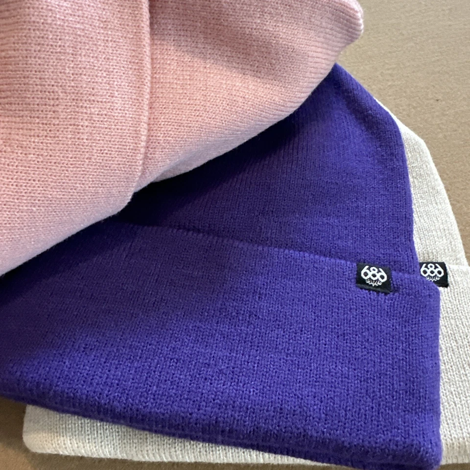 686 Unisex Adulto Enrollable Sombrero Pastel Paquete de 3 Gorros Talla Única Foto 3 de 4