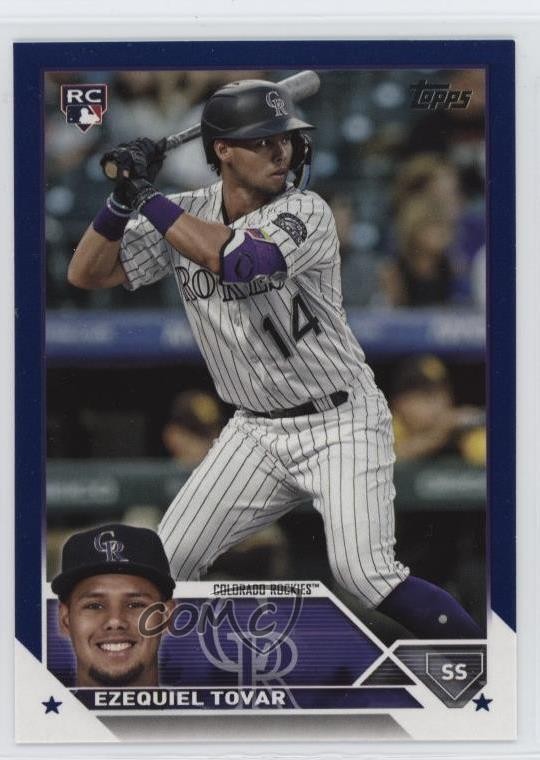 2023 Topps Series 2 Royal Blue Ezequiel Tovar #651 Rookie RC 1eh5