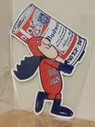 Vintage Style Budweiser Bud Man King of Beers  Metal Sign Mancave Bar Decor 16'.