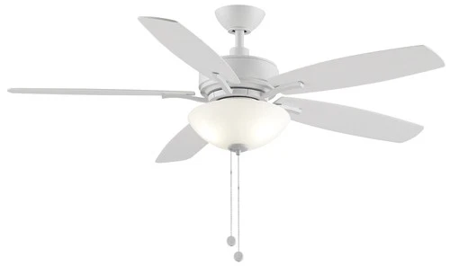 Fanimation Aire Deluxe 2-Light 52" 5-Blade Ceiling Fan in Matte White - Picture 2 of 2
