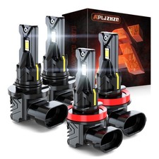 For Peterbilt 579 587 Trucks Light 6500K 9005 H11 Hi/Low LED Headlight Bulbs 4PC