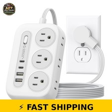ORICO Surge Protector Power Strip with 6 AC Outlets USB Ports