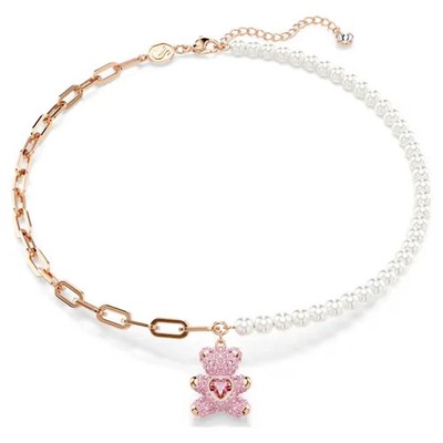 Swarovski Teddy Little Bear Necklace rhodium-plated