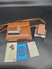Vintage Polaroid SX-70 Land Camera Instant Folding Camera W/ BAG AND PAPERS