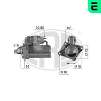 Era Anlasser Starter 220453A FüR X83 Nissan Renault Movano Opel X62 Vivaro 12V 3