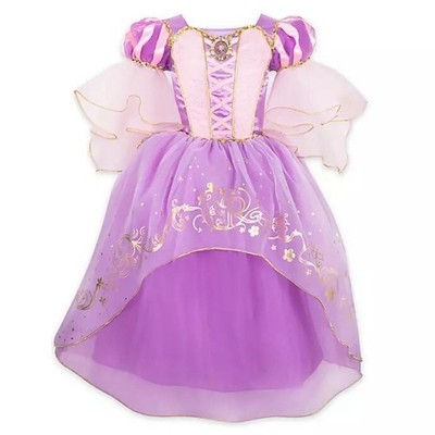 Disney Store Princess Tangled Rapunzel Costume Dress Girl Size 5/6 7/8