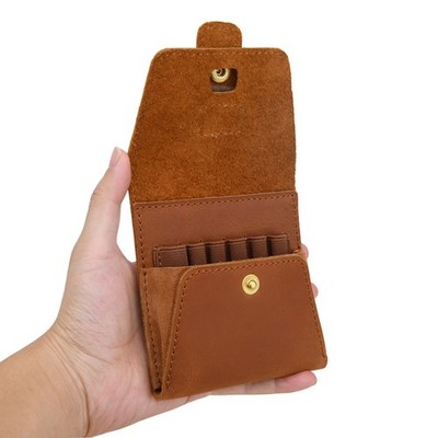 Genuine Leather Ammo Wallet with Cartridge Pouch Holder Carrier .308 .45/70.223