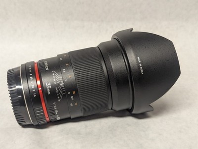 Rokinon 35mm f/1.4 AS UMC Lens Canon EF Mount Manual Focus Full Frame   Open Box