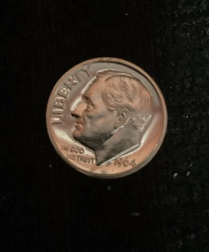 1964 Silver Roosevelt Dime-Choice Gem Proof Lustrous