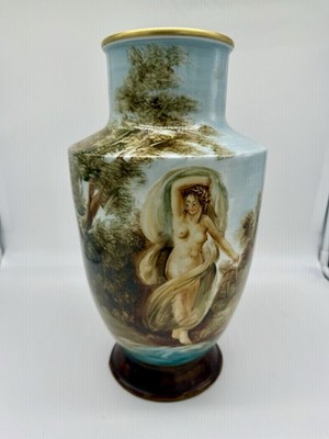 Sango Spanische Porzellan Blumenvase Handgefertigt und Bemalt Pinyado a Name