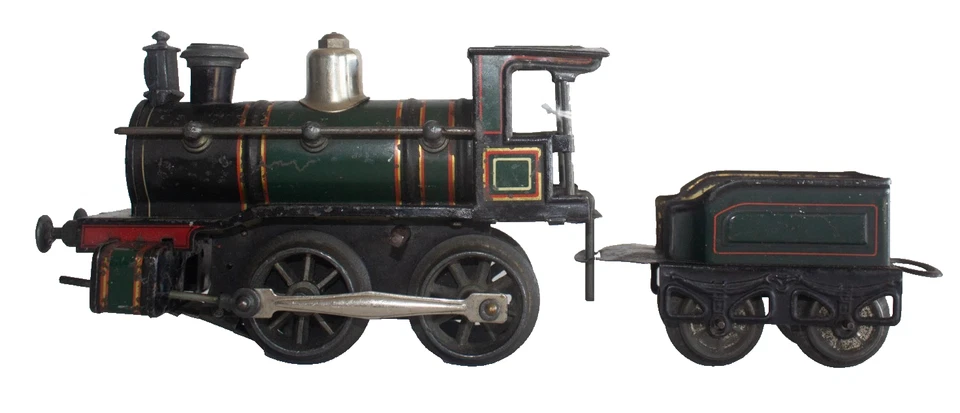 Early Version of Karl Bub (KBN) Clockwork 0-gauge Passenger Train Set - Image 2 of 4