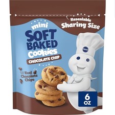 Perfect 6 OZ Sharing Size Mini Chocolate Chip Cookies - Ready to Eat Treat