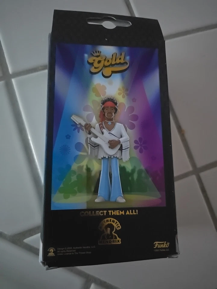 Figura Funky Premium de JIMI HENDRIX.  Serie ORO. Coleccionable sin abrir. Foto 2 de 3