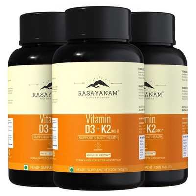 Vitamin D3 K2(MK-7) from Balchem, USA | For Bone Strength, Heart Health,Immunity