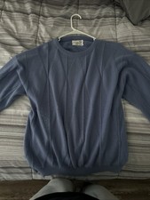 Vintage Christian Dior Sweater Light Blue Size XL Made In USA