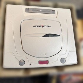 Sega Saturn Console Bundle with Controller Cable & Game, Tested