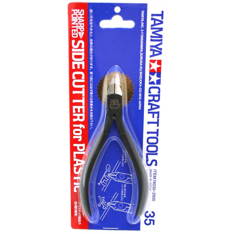 Tamiya Precision Sharp Pointed Side Cutters for Plastic Models 74035