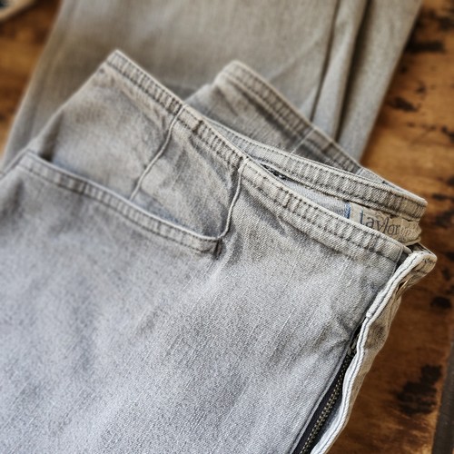 Women's Taylor Brooke Gray High Waist Slim Straight Jeans Size 8 - Picture 9 of 20