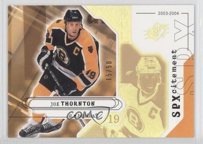 2003-04 SPx SPXcitement Radiance 15/50 Joe Thornton #133 HOF 0t89