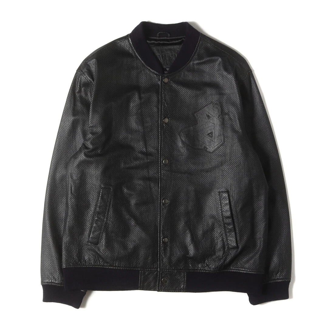 Black Leather Outer Shell Stussy Coats, Jackets & Vests for Men