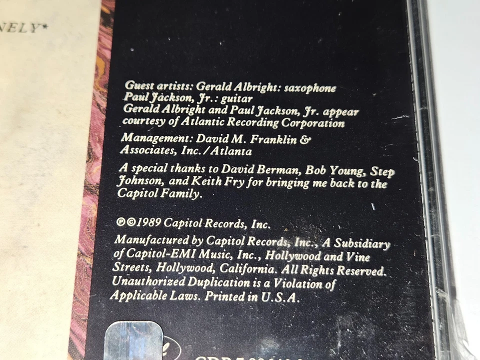 Peabo Bryson "All My Love" CD 10 Songs 1989 Capitol Records *NEW/SEALED* Foto 4 de 4