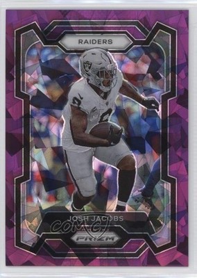 2023 Panini Prizm Purple Ice Prizm 130/225 Josh Jacobs #178 12p0