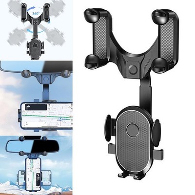 Car Phone Holder Mount Rear View Mirror Phone Holder for Car Multifunctional ...