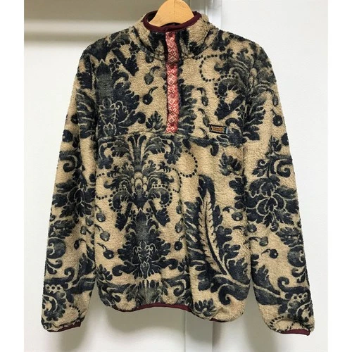 KAPITAL damask light fleece blouson beige snap t pullover 4 - product listing photo