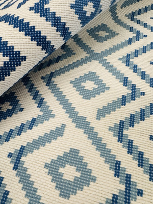 Brunschwig & Fils OUTDOOR Diamond Fabric- Paloma Woven / Marine 4 yds 8017145.5