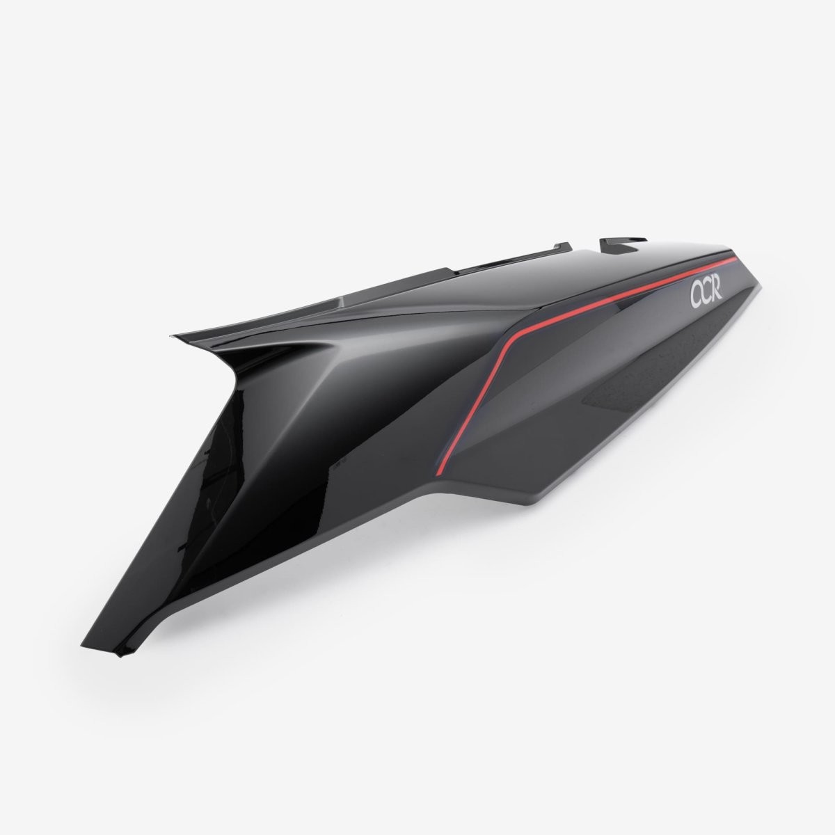 Rear Upper Left Panel Black with Red Decals Screw-on Easy Installation Painted