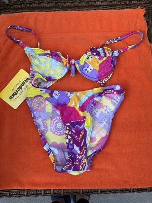 Vintage Wonderbra Piece Swim Suit Bult in Bra New w/ tags size 34B/ 12