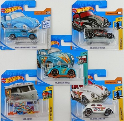 Hot Wheels VW Volkswagen Kool Kombi Käfer Pickup Tooned Menge 5 Brandneu in Verpackung PORTOFREI