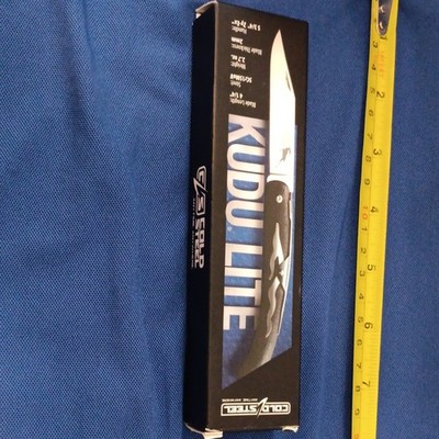 Cold Steel 20KJ Kudu Lite Pocketknife SS Clip Point Blade, Zytel, Ring Lock