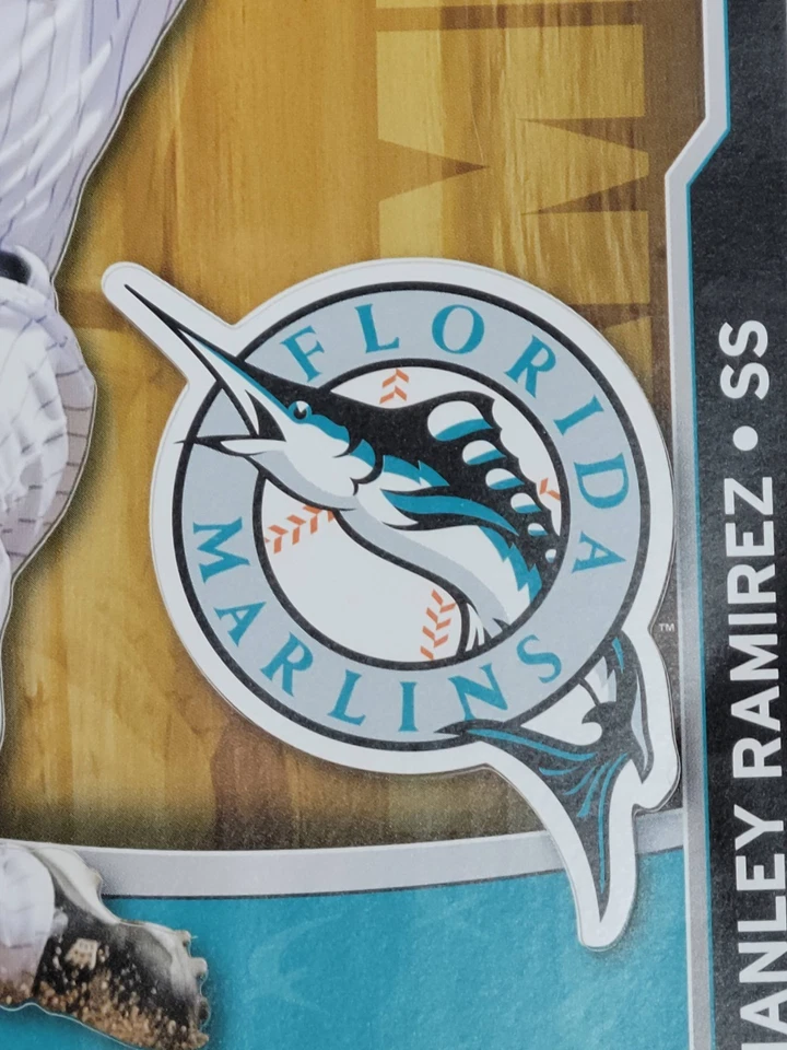 2009 fathead Tradeables MLB Hanley Ramirez #2 Shortstop Florida Miami Marlins - Image 3 of 4