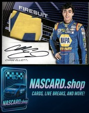 2017 Panini Torque Chase Elliott Jumbo Firesuit Signatures Purple #/10 RC