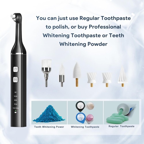 Tooth Polisher Plaque Remover for Teeth, Teeth Stain Remover Teeth Cleaning - Picture 4 of 5