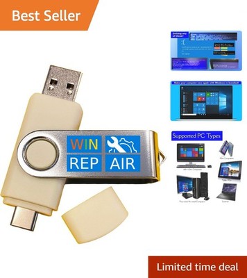 Customizable 5-in-1 USB for Windows Repair   32GB with Password Reset Feature