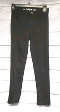 GIRLS 12 CAT  JACK BLACK STRAIGHT SUPER STRETCH ADJUSTABLE WAIST DENIM JEANS