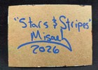 Aceo Original 2.5"By 3.5" Hand Painted, American Flag, 250 Years, OOAK, Misael  — photo 4