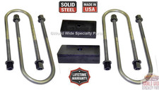 SuspensionMaxx 2 Inch Rear Block & U-Bolt Kit for 02-05 Ram 1500 4x4