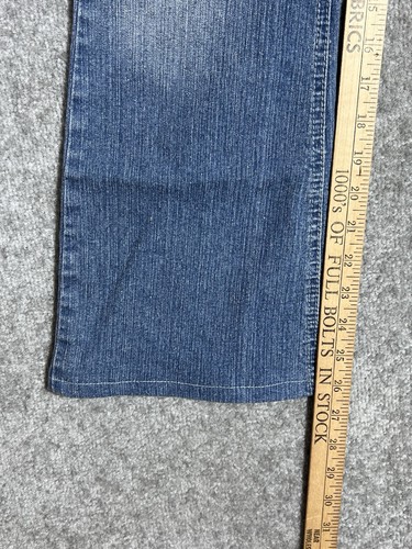 JOLT Jeans Girls Size 16 Blue Bootcut BLING Beads Rhinestone PEACE Sign Pockets - Picture 11 of 12