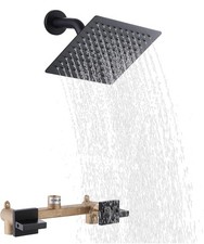 Shower Faucet Set,Two Handle Shower with 8'' Stainless Steel Shower Head 