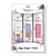 Yardley London Refreshing Deo Body Spray 150ml Each Pack of 3  Free Ship