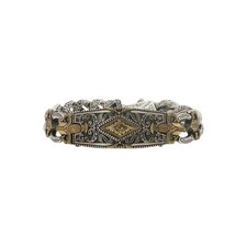 Konstantino 925 Sterling Silver & Bronze Myrmidones Bracelet Size 7.5"