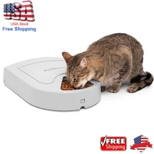 Automatic Dog Feeder 5 Meals 40 oz Plastic Multi-Pet Cat Dog Feeder for Dry Food