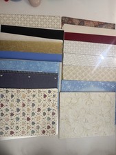 130 Pc Scrapbook Paper Lot 8x11.5 Decorative Textured Vintage Craft Sheets