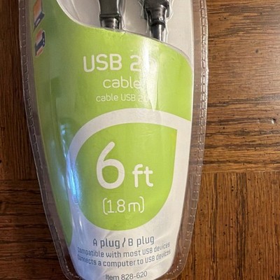 Ativa 6ft (1.8m) USB 2.0 Cable A Male / Mini USB B (4-pin mini) BRAND NEW