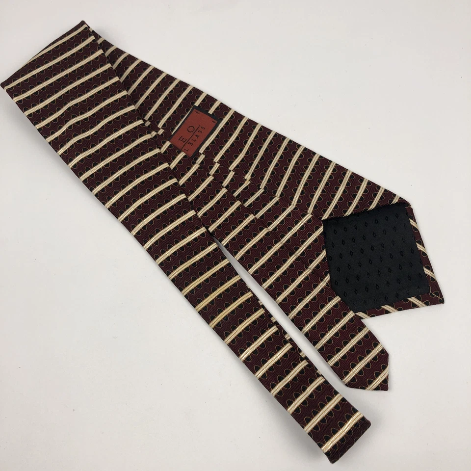 Corbata Bill Blass Borgoña Rayas 56" 4" Foto 3 de 4